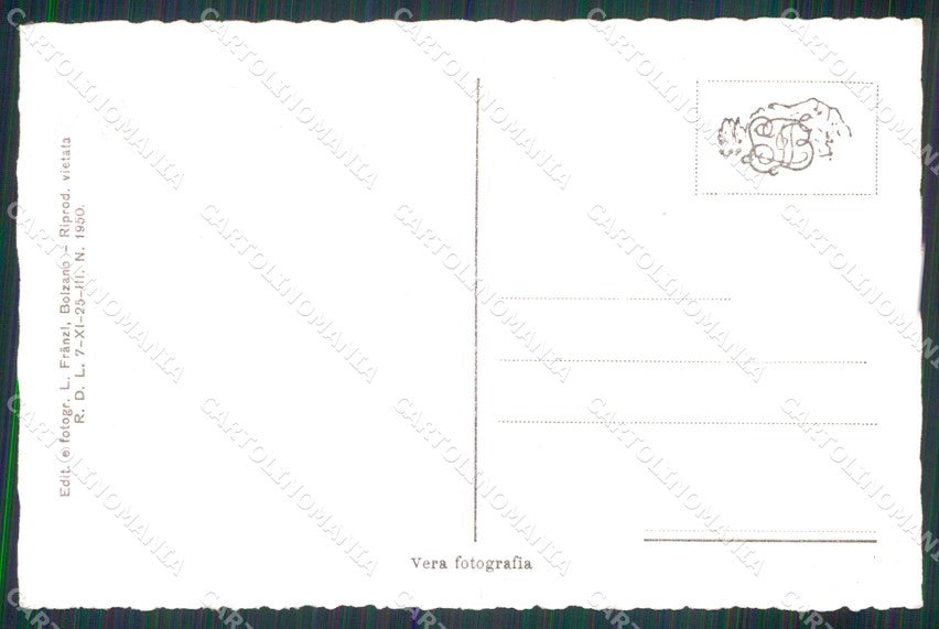 Bolzano Merano Val di Passiria Plata Franzl 741 24 Foto cartolina RT2147 – retro