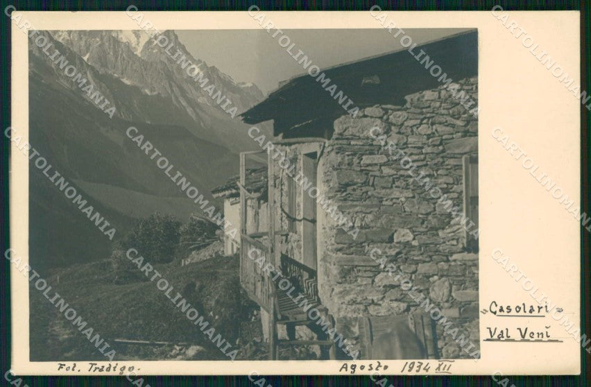 Aosta Val Veny Casolari del Freney Foto cartolina RT2149 – fronte