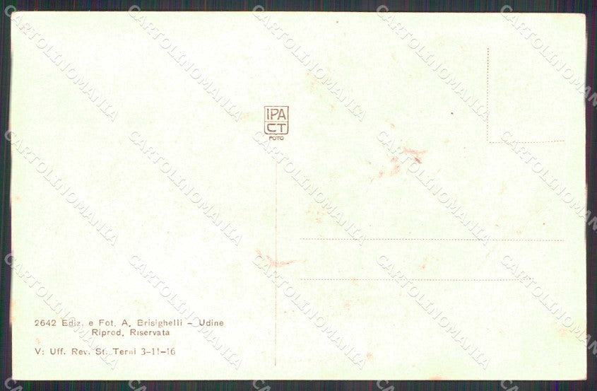 Udine Città Piazza delle Erbe Mercato cartolina RT2156 – retro