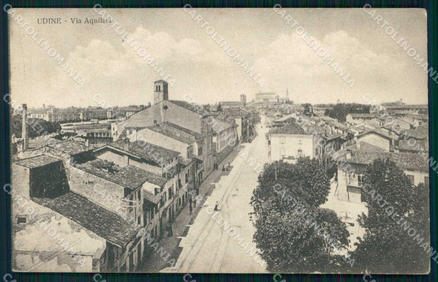 Udine Città Via Aquileia cartolina RT2194 – fronte