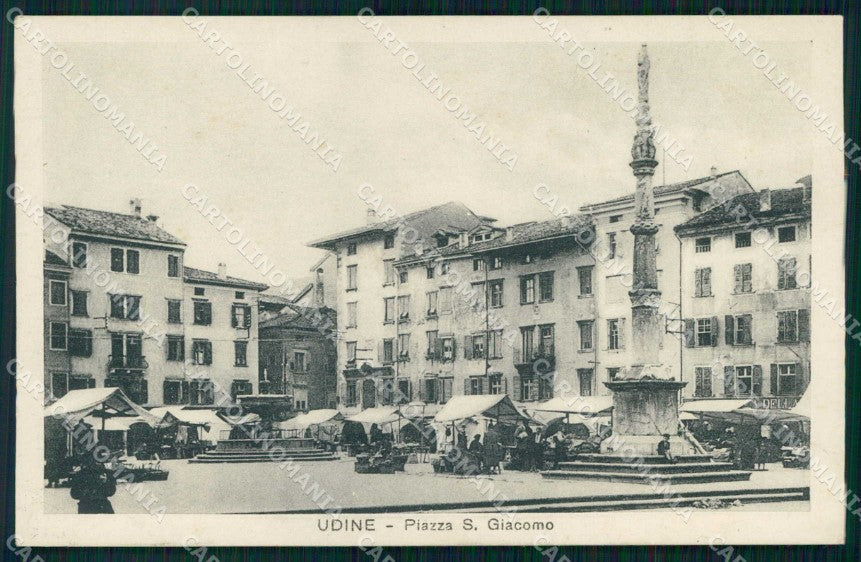 Udine Città Piazza San Giacomo Mercato cartolina RT2202 – fronte