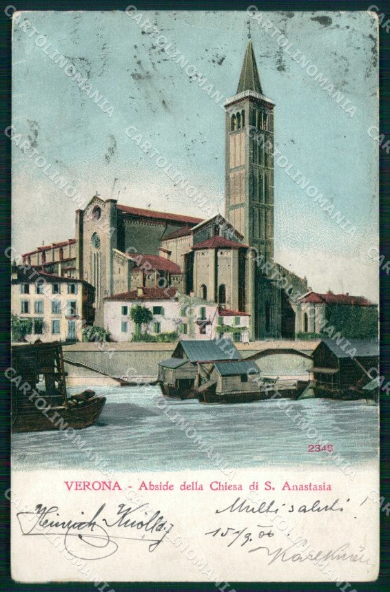 Verona Città Abside Chiesa Sant'Anastasia Alterocca 2348 ?cartolina RT2246 – fronte