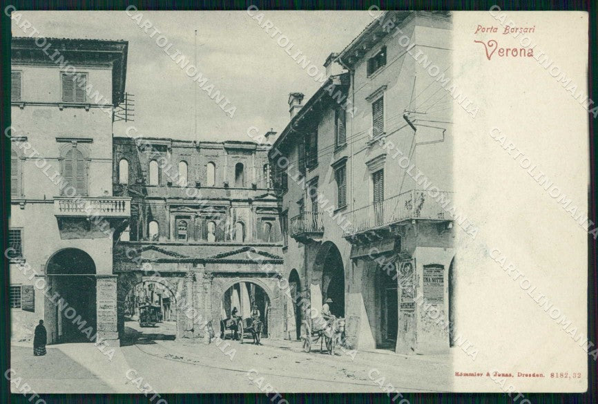 Verona Città Porta Borsari Rommler 8182 cartolina RT2247 – fronte