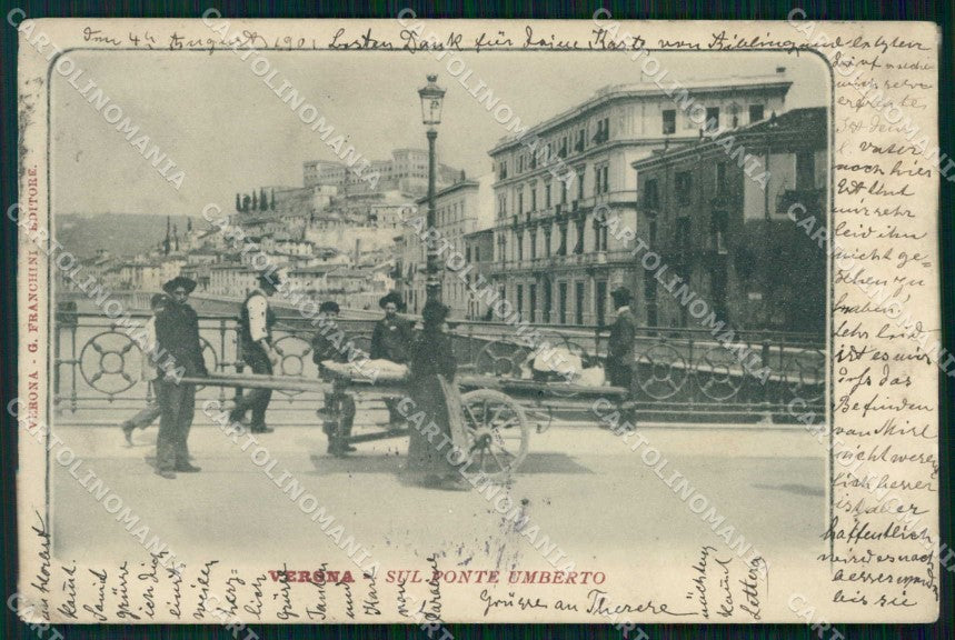 Verona Città Ponte Umberto cartolina RT2248 – fronte