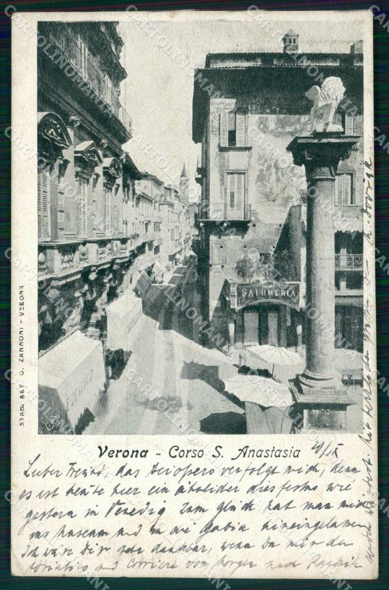 Verona Città Corso Sant'Anastasia cartolina RT2249 – fronte
