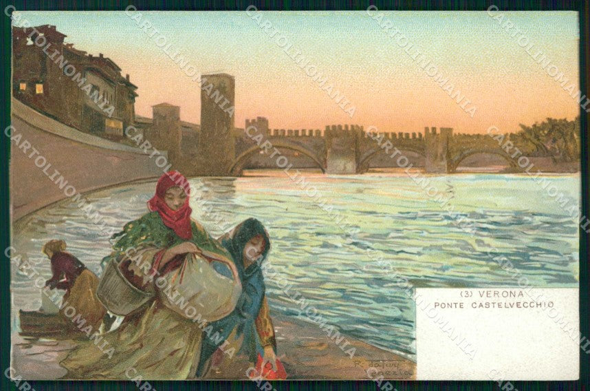 Verona Città Ponte Castelvecchio Tafuri 3 cartolina RT2252 – fronte