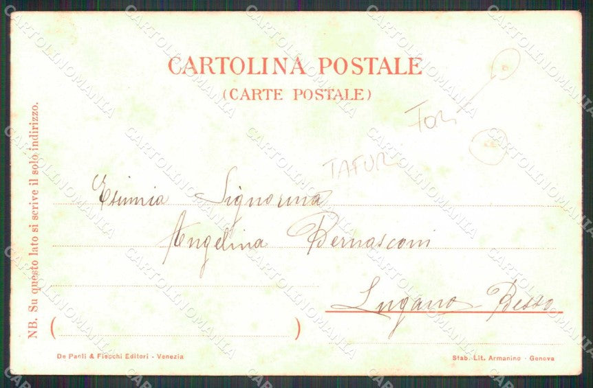 Verona Città Chiesa San Zeno Tafuri 6 FORI cartolina RT2255 – retro