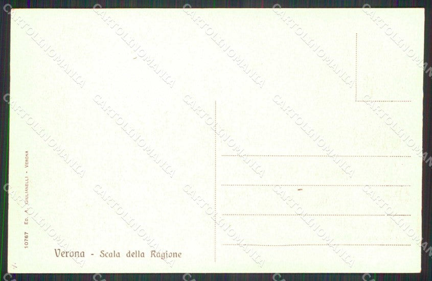 Verona Città Scala della Ragione cartolina RT2266 – retro