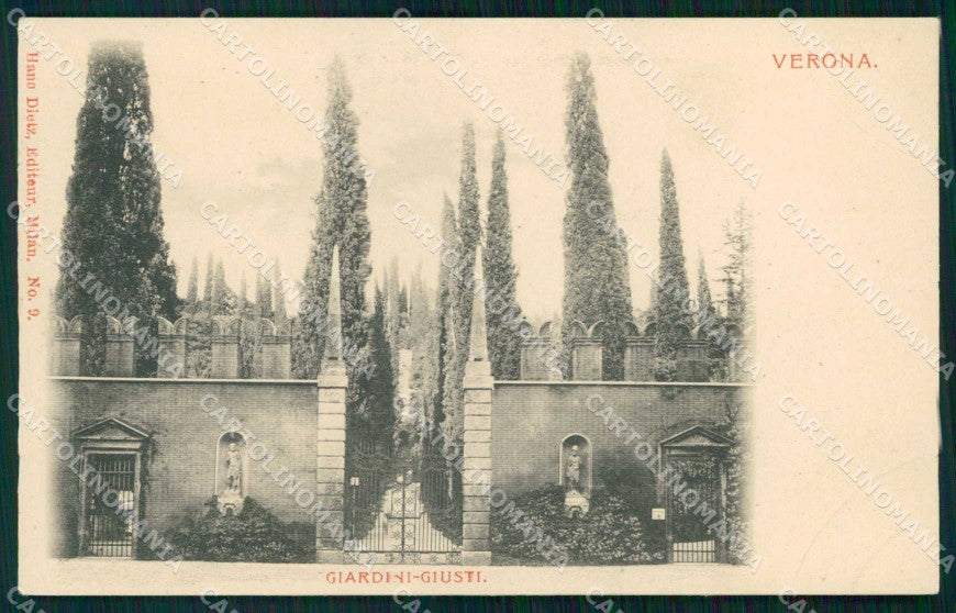 Verona Città Giardini Giusti cartolina RT2267 – fronte