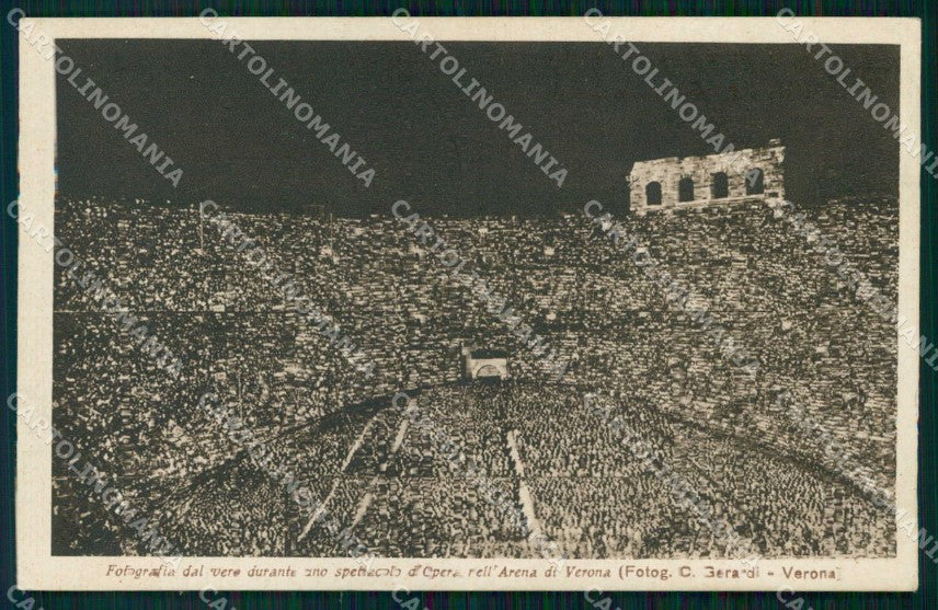 Verona Città Arena Spettacolo Opera Foto cartolina RT2274 – fronte