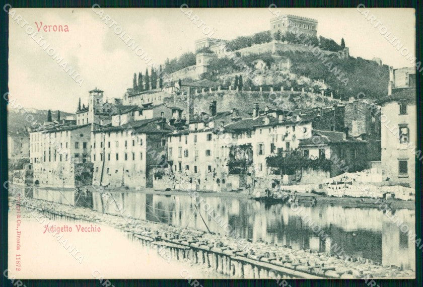 Verona Città Adigetto Vecchio Stengel 11872 cartolina RT2288 – fronte