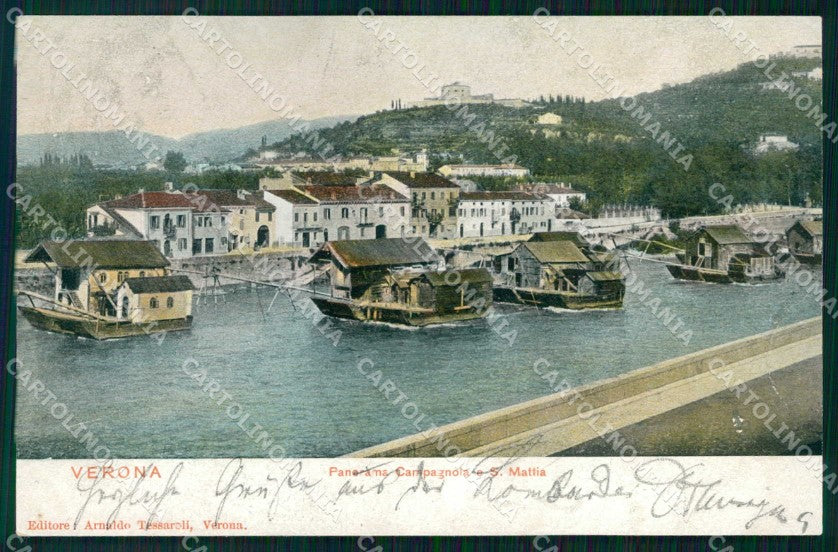Verona Città Campagnola San Mattia PIEGHINA cartolina RT2290 – fronte
