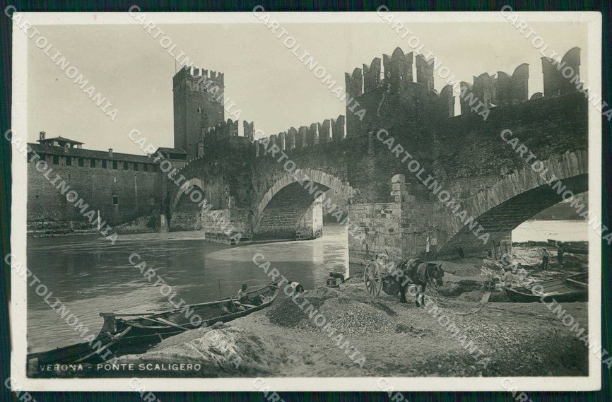 Verona Città Ponte Scaligero Foto cartolina RT2300 – fronte