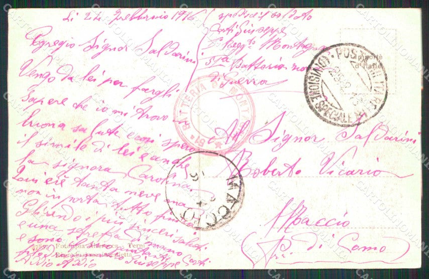 Gorizia Città Piazza Grande Alterocca 37857 cartolina RT2307 – retro