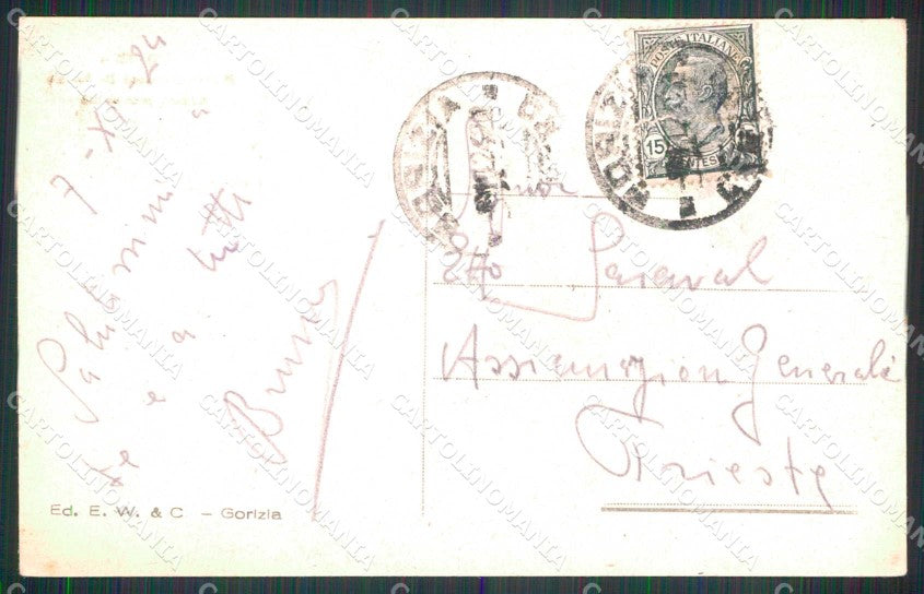 Gorizia Città Piazza De Amicis Museo Provinciale cartolina RT2309 – retro