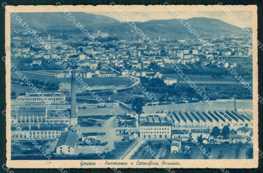 Gorizia Città Cotonificio Brunner cartolina RT2316 – fronte