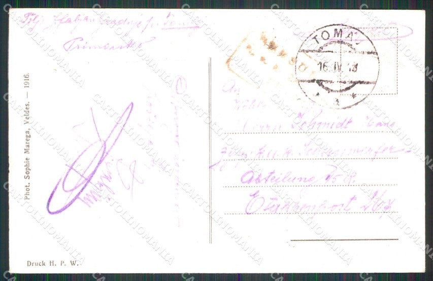 Gorizia Città cartolina RT2326 – retro