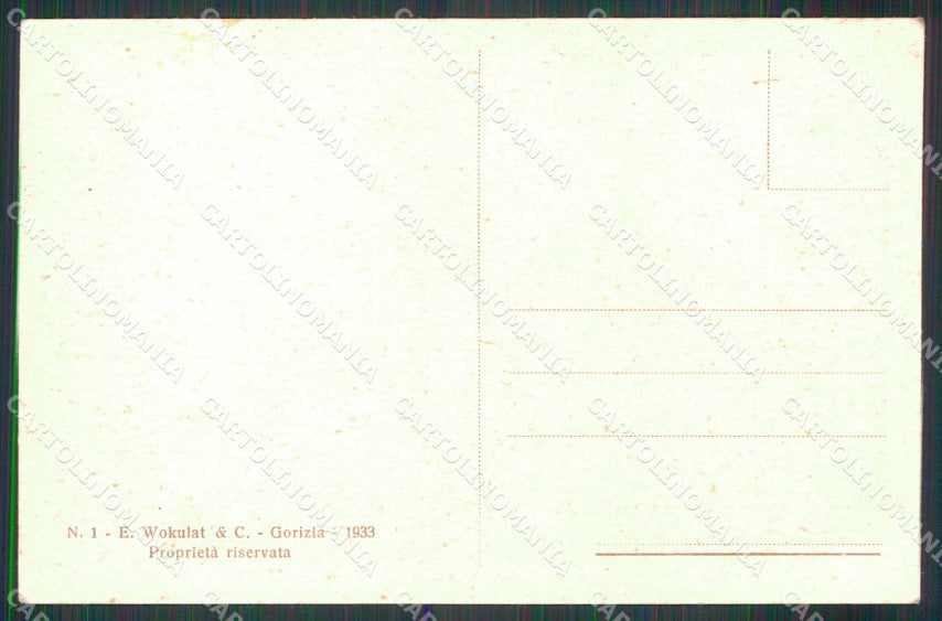 Gorizia Città Nuovo Palazzo Poste e Telegrafi cartolina RT2348 – retro