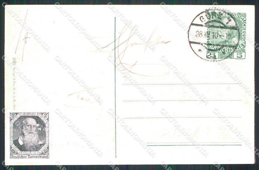 Gorizia Città Piazza Edmondo De Amicis Stengel PIEGHINA cartolina RT2387 – retro
