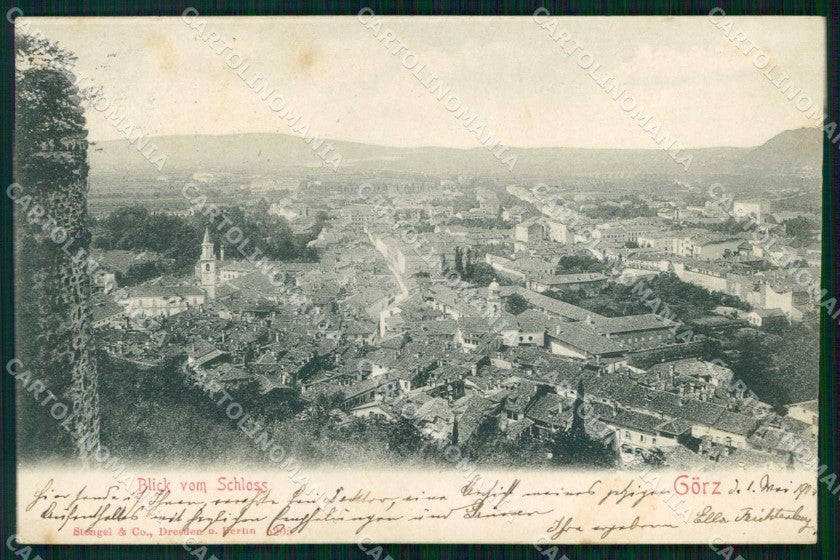 Gorizia Città Veduta dal Castello Stengel 5205 cartolina RT2398 – fronte