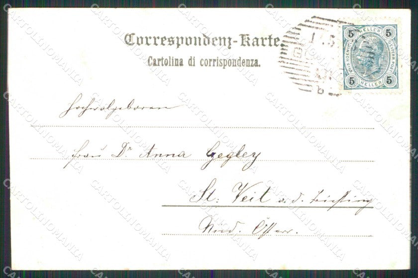 Gorizia Città Veduta dal Castello Stengel 5205 cartolina RT2398 – retro