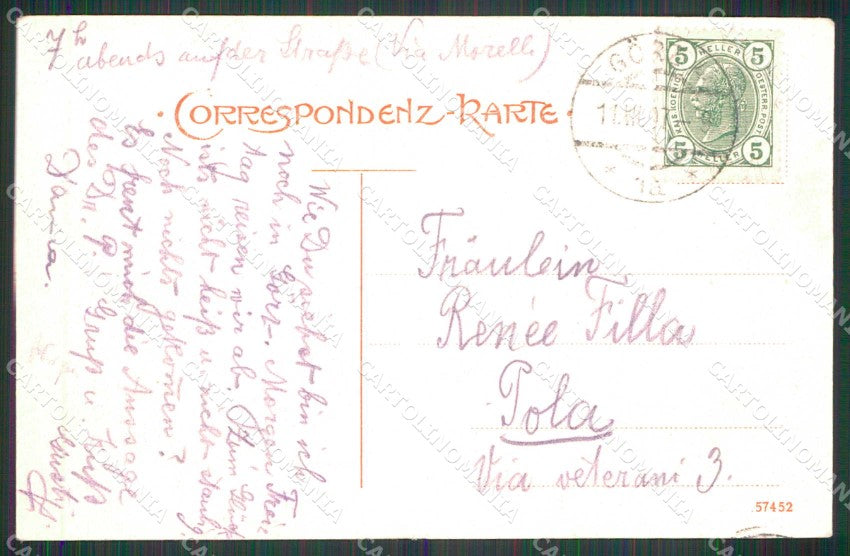 Gorizia Città cartolina RT2403 – retro