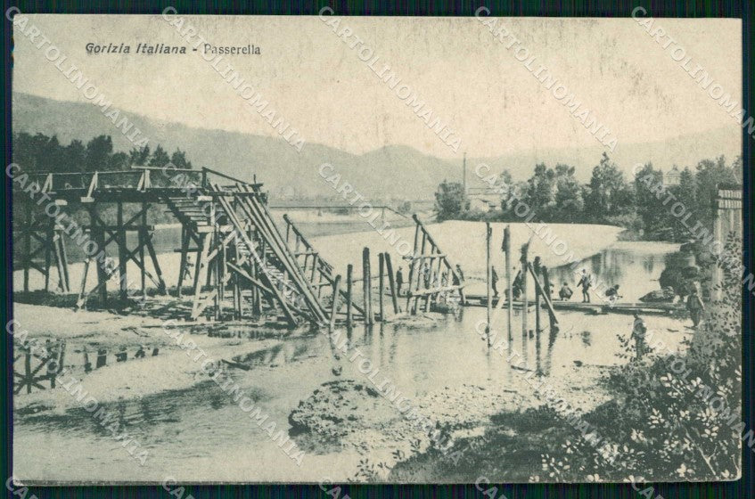 Gorizia Città Passerella WWI cartolina RT2405 – fronte