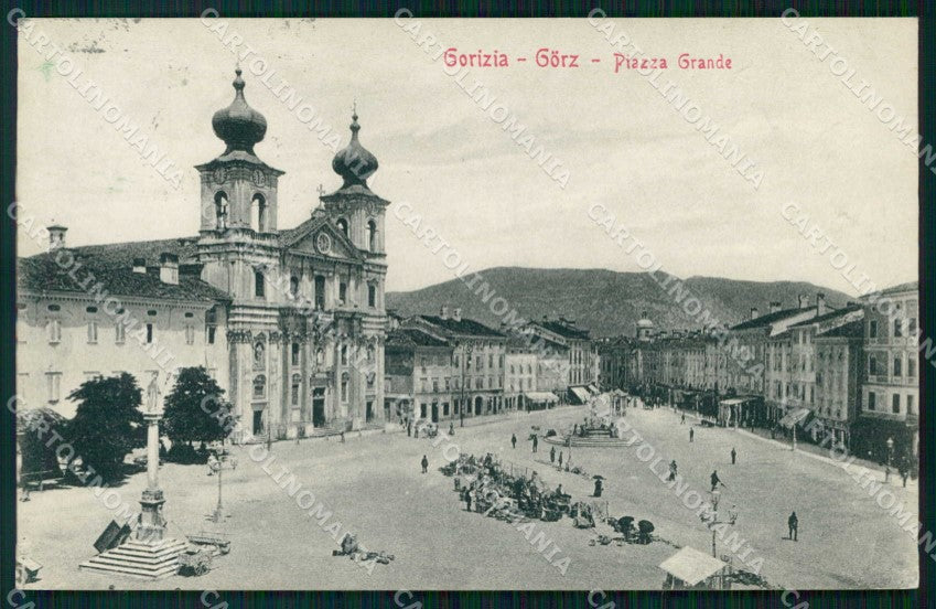 Gorizia Città Piazza Grande Stengel 5210 cartolina RT2408 – fronte