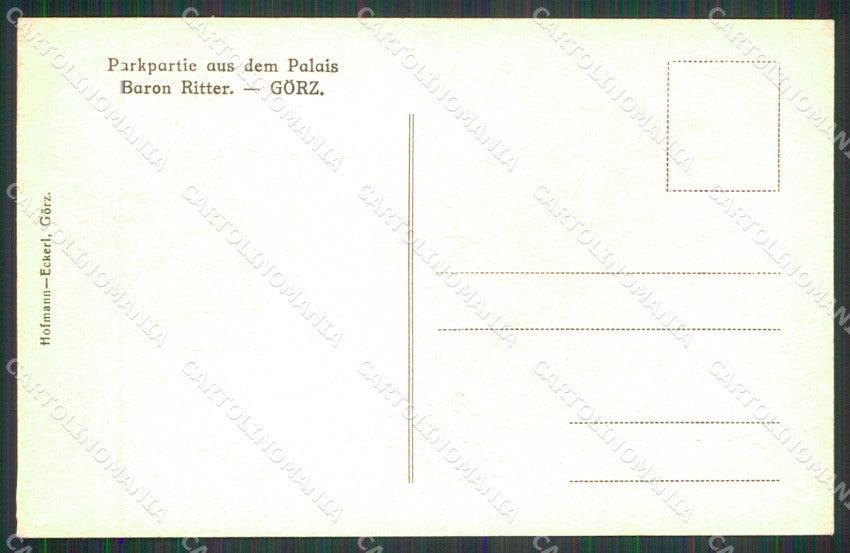 Gorizia Città Parco cartolina RT2416 – retro