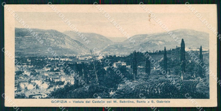 Gorizia Città Veduta dal Castello mini cartolina RT2421 – fronte