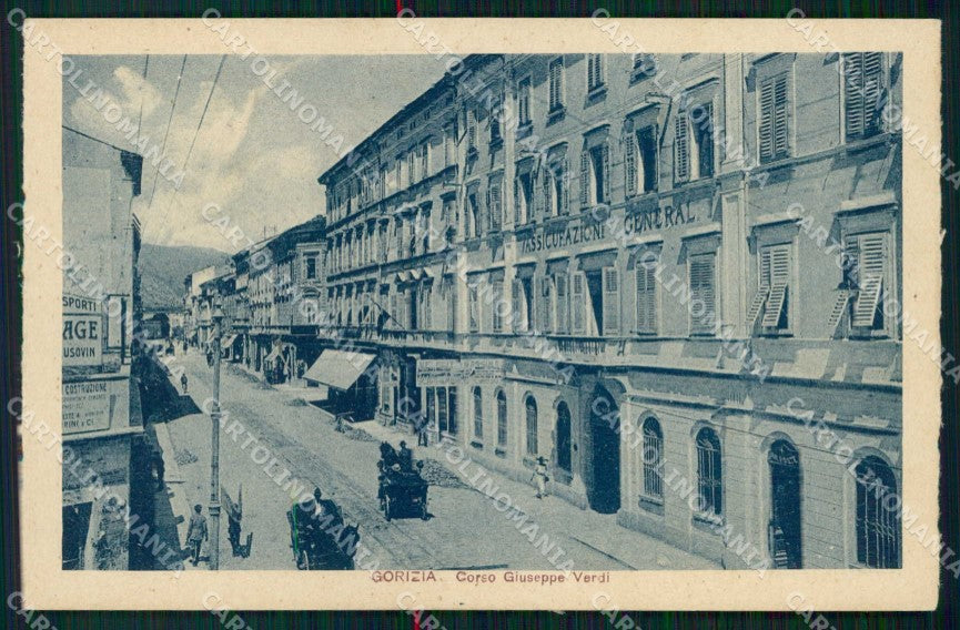 Gorizia Città Corso Giuseppe Verdi cartolina RT2424 – fronte