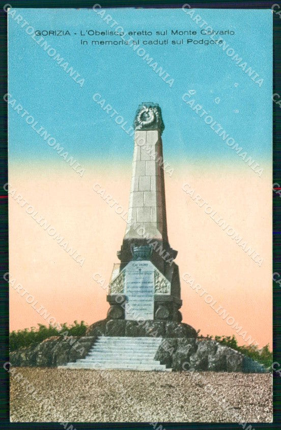 Gorizia Città Obelisco in Memoria ai Caduti sul Podgora cartolina RT2425 – fronte