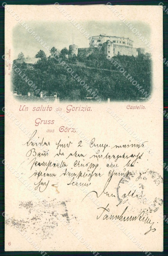 Gorizia Città Saluto da Castello cartolina RT2432 – fronte
