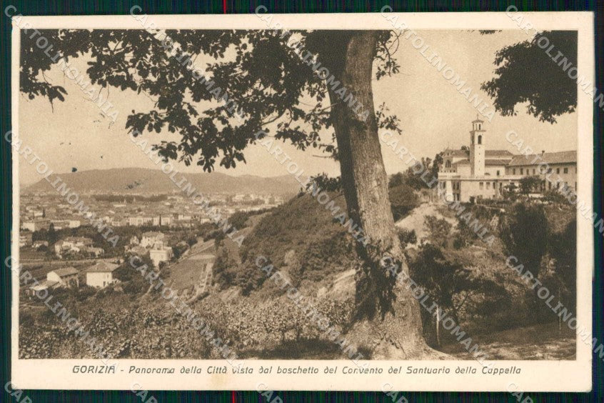 Gorizia Città Veduta dal Santuario della Cappella cartolina RT2435 – fronte