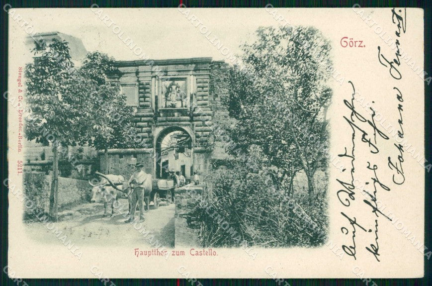 Gorizia Città Castello Stengel 5211 cartolina RT2436 – fronte