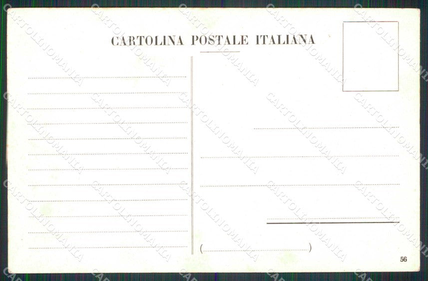 Sondrio Chiavenna Svizzera Cartina Geografica Mappa 56 cartolina RT2478 – retro