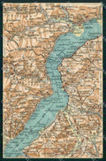Verbania Varese Svizzera Lago Maggiore Mappa 52 Lago Maggiore cartolina RT2480 – fronte