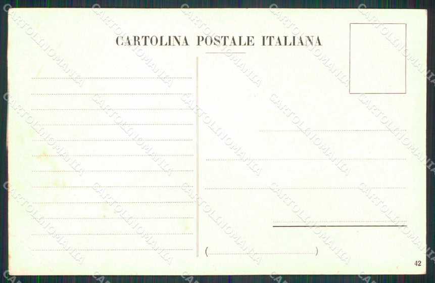 Napoli Torre del Greco Annunziata Pozzuoli Mappa 42 Vesuvio cartolina RT2482 – retro