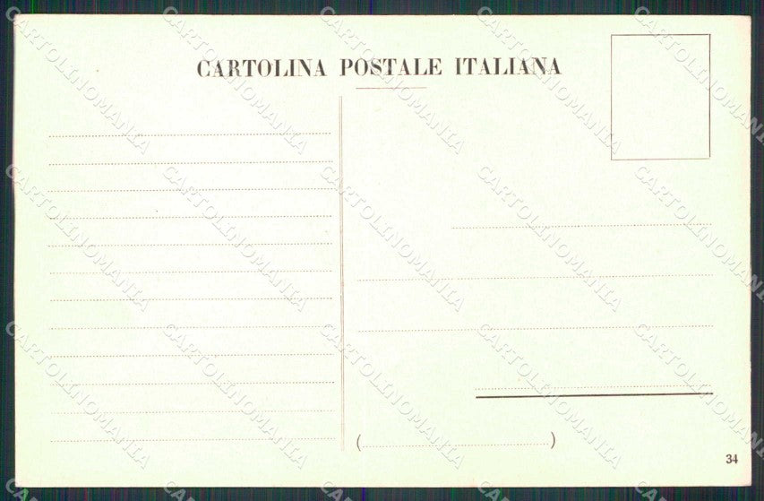 La Spezia Cinque Terre Cartina Geografica Mappa 34cartolina RT2490 – retro