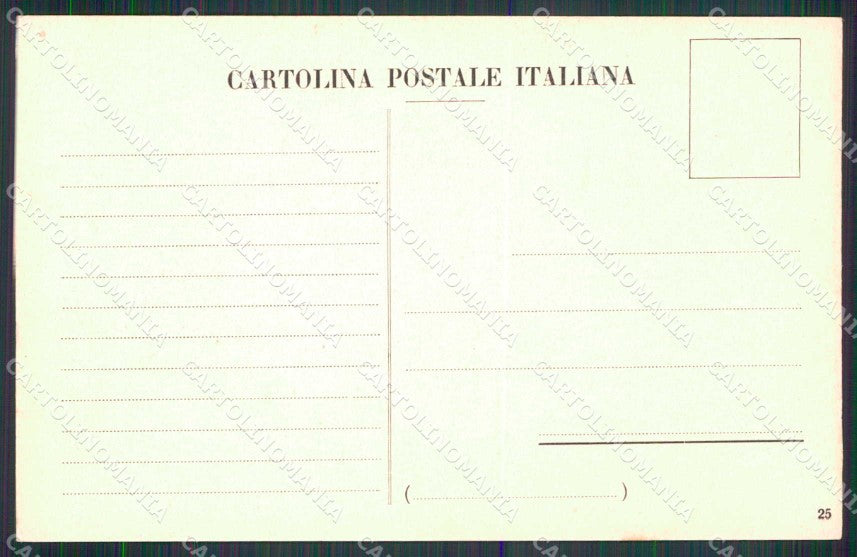 Imperia Bordighera Cartina Geografica Mappa 25 cartolina RT2493 – retro