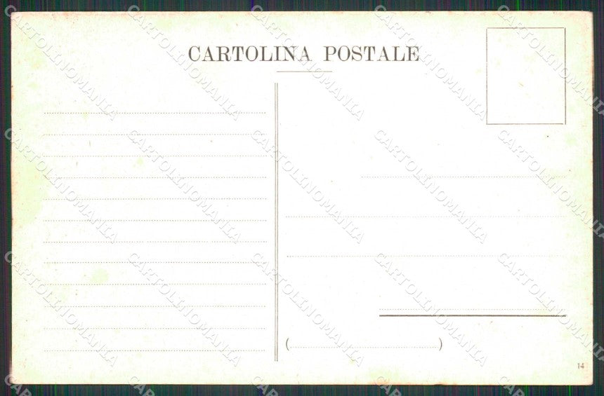 Caltanissetta Sommatino Cartina Geografica Mappa 14 cartolina RT2497 – retro