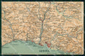 Genova Voltri Sestri Cartina Geografica Mappa 31 cartolina RT2498 – fronte