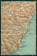 Savona Albenda Diano Alassio Cartina Geografica Mappa 27 cartolina RT2502 – fronte