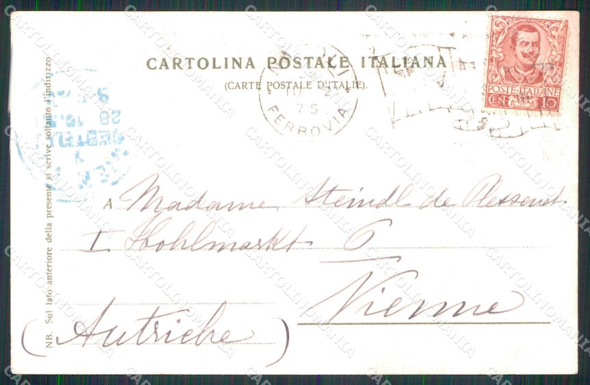 Napoli Città Gradini di Chiaia cartolina RT2507 – retro