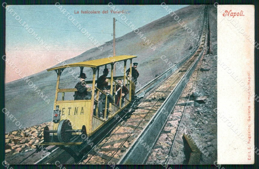 Napoli Città Funicolare del Vesuvio cartolina RT2515 – fronte