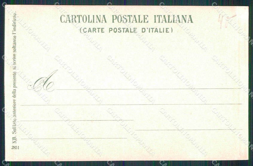 Napoli Città Vesuvio Ultima Lava cartolina RT2516 – retro
