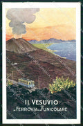 Napoli Città Vesuvio Ferrovia e Funicolare Treno cartolina RT2519 – fronte