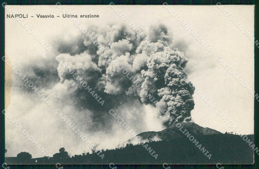 Napoli Città Vesuvio Ultima Eruzione cartolina RT2520 – fronte