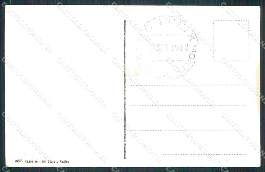 Napoli Città Vesuvio Ultima Eruzione cartolina RT2520 – retro