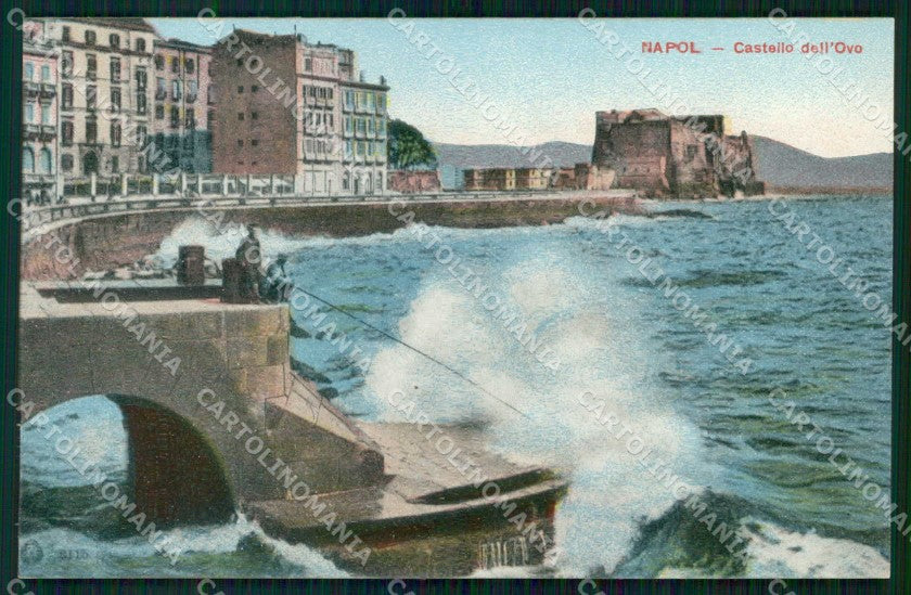 Napoli Città Castello dell'Ovo Brunner 8115 cartolina RT2528 – fronte